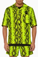 Snake-Print Short-Sleeved Shirt - thumbnail