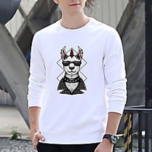 Unisex Pullover Dog Print Casual Casual Hoodies Sweatshirts  Blue Yellow Khaki Lightinthebox