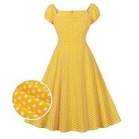 Retro Vintage 1950s Vintage Dress Cocktail Dress Swing Dress Flare Dress Audrey Hepburn Women's Cosplay Costume Masquerade Party  Evening Dress Lightinthebox - thumbnail