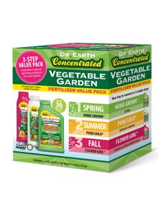 Dr. Earth Organic & Natural Vegetable Garden 3 Step Fertilizer Kit