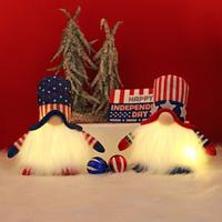 Gnome Dool Decor American Independence Day LED Light-Up Rudolph Hat Faceless Old Man Doll Decoration For Memorial Day/The Fourth of July Lightinthebox