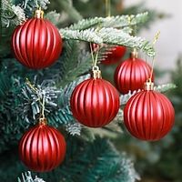 Christmas Baubles Decorations Shaped Painted Balls Christmas Tree Pendants Accessories Mall Ceilings miniinthebox - thumbnail
