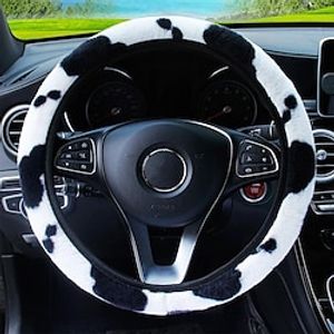 Winter Short Plush Adorable Car Steering Wheel Cover Warm Car Interior Set Multi-Color miniinthebox