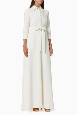 Naomi Shirt Dress in Stretch Crepe Naomi Shirt Dress in Stretch Crepe