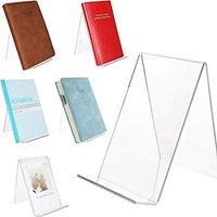 46pcs Simple Transparent Acrylic Non Slip Bookend Desk Storage Support Bookends For Student Book Storage Organizer School Office Lightinthebox - thumbnail