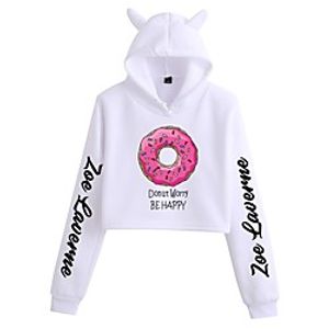 Inspired by Cosplay Zoe Laverne Cosplay Costume Crop Top Hoodie Polyester / Cotton Blend Graphic Printing Harajuku Graphic Crop Top For Women's miniinthebox