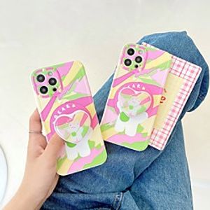 Phone Case For Apple Back Cover iPhone 12 Pro Max 11 SE 2020 X XR XS Max 8 7 Shockproof Dustproof with Stand Lines  Waves Animal TPU Lightinthebox