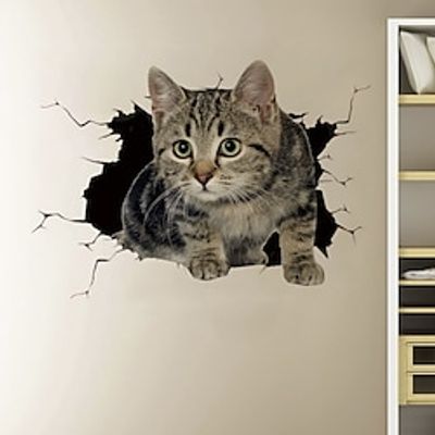 Animals Wall Stickers Bedroom / Kids Room amp; kindergarten, Removable / Pre-pasted PVC Home Decoration Wall Decal 1pc miniinthebox