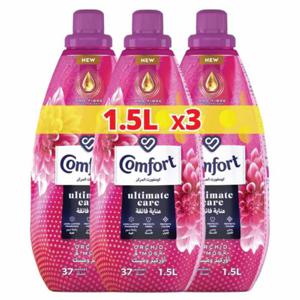 Comfort Ultimate Care Concentrated Fabric Softener Orchid & Musk 3 X 1.5 L