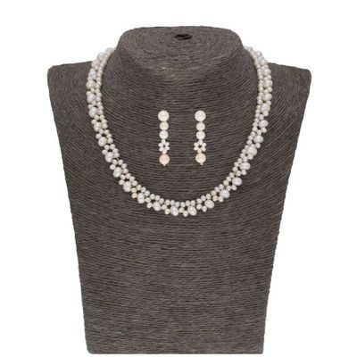 Sri Jagdamba Pearls Kiara 1 Line Pearl Set - JPSEP-20-286