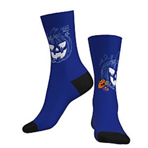 Crew Socks Compression Socks Calf Socks Athletic Sports Socks Cycling Socks Women's Men's Bike / Cycling Breathable Soft Comfortable 1 Pair Funny Cotton Blue S M L / Stretchy / Mountain Bike MTB miniinthebox