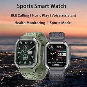 KR06 Smart Watch Men IP68 Waterproof Outdoor Sports Fitness Tracker Health Monitor Smartwatch for Android IOS miniinthebox