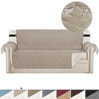 Waterproof  Reversible Quilted Sofa Cover, Slipcover Furniture Protector, Washable Couch Cover with Non Slip Foam and Elastic Straps for Kids, Dogs, Pets Lightinthebox - thumbnail