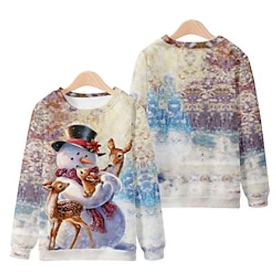 Christmas Cosplay Ugly Christmas Sweater / Sweatshirt Hoodie Anime Graphic Hoodie For Men's Women's Unisex Adults' 3D Print 100% Polyester Party Festival miniinthebox