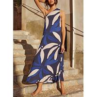 Women's V Neck Long Dress Maxi Dress Summer Lightinthebox - thumbnail