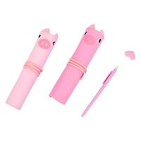 Languo Pink Pig Creative Rolling Pencil Case (Assortment - Includes 1) - thumbnail