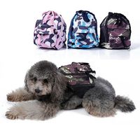Pet Dog Bag Backpack With Leash Cute Outdoor Travel Snack Bag 3 Color For Choose