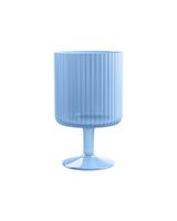 Tarhong 15oz Mesa Stacking Polypropylene Goblet Blue