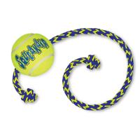 Kong Squeak Air Ball With Rope Dog Toy Medium