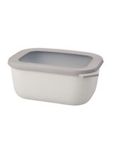 Mepal Multi Storage Bowl Cirqula Rectangular 1.5 Liter Nordic White