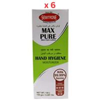 Max Pure Hand Hygiene Sanitizer & Moisturizer 150Gm Pack Of 6 (UAE Delivery Only)