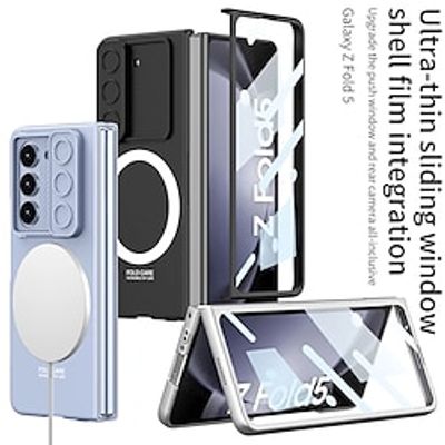 Phone Case For Samsung Galaxy Z Fold 5 With Magsafe with Screen Protector Full Body Protective Support Wireless Charging PC miniinthebox