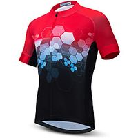 21Grams Men's Short Sleeve Cycling Jersey Summer Spandex Black  Red Bike Top Mountain Bike MTB Road Bike Cycling Quick Dry Moisture Wicking Sports Clothing Apparel  Stretchy  Athleisure Lightinthebox - thumbnail