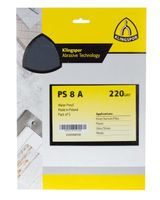 Klingspor Waterproof Sandpaper Sheet 220 Grit Pack of 5 Klingspor Waterproof Sandpaper Sheet 220 Grit Pack of 5