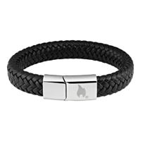 Zippo 2006229 22 Cm Braided Leather Bracelet - 130005010