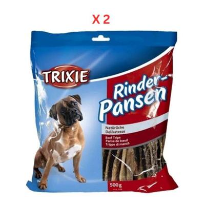 Trixie Dried Beef Tripe Dog Treats 500G Pack Of 2