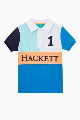 Hackett Split Panels Polo Shirt Hackett Split Panels Polo Shirt