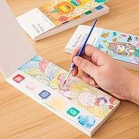 Children's Watercolor Coloring Book Set - Includes Drawing and Coloring Paper, Built-in Paint Pens and More! Christmas, Thanksgiving, New Year's gifts miniinthebox