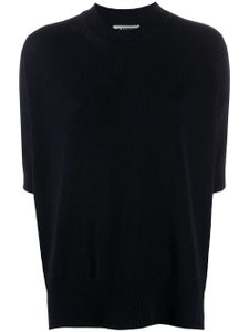 Jil Sander fine knit cashmere top - Blue