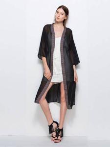 Bohemian Fashionable Loose 3/4 Sleeve Women Cardigans