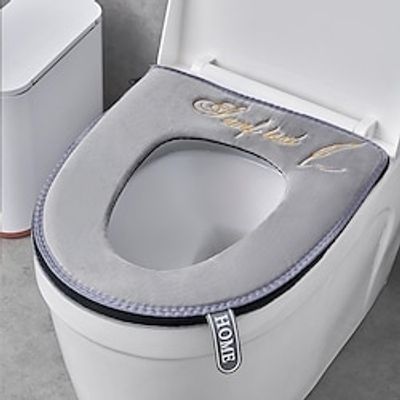 Toilet seat four seasons universal household toilet high-end toilet soft cushion thickened waterproof trap with handle Lightinthebox