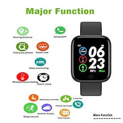 Y68 Smart Watch 1.44 inch Smartwatch Fitness Running Watch Bluetooth Pedometer Call Reminder Sleep Tracker Compatible with Android iOS Women Men Waterproof Message Reminder Camera Control IPX-6 37mm Lightinthebox
