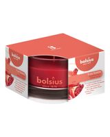 Bolsius True Scents Pomegranate Candle in Glass Scented Small Bolsius True Scents Pomegranate Candle in Glass Scented Small