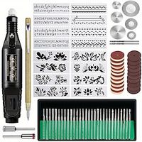 Engraving Tool Kit Multi-Functional Electric Corded Micro Engraver Etching Pen DIY Rotary Tool For Jewelry Glass Wood Metal Ceramic Plastic(U.S Model) miniinthebox