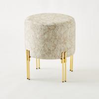 Textured Ottoman - 41x41x37 cms