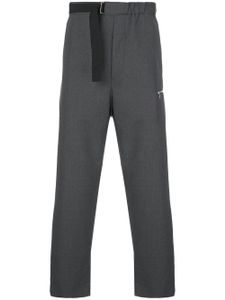 OAMC belted cropped trousers - Grey