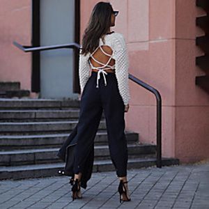 21 autumn and winter european and american women's sweaters amazon ins net red sweater round neck long-sleeved hot style one generation t1420 miniinthebox