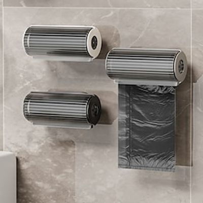 Trash Bags Storage Box Garbage Bag Dispenser for Kitchen Bathroom Wall Mounted Grocery Bag Holder Kitchen Plastic Bags Container Lightinthebox