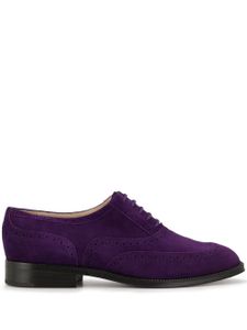 Chanel Pre-Owned CC textured brogues - PURPLE