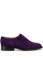 Chanel Pre-Owned CC textured brogues - PURPLE - thumbnail