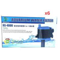 Rs Electrics Rs Aquarium Eco Green Series Water Filter 3 In 1 Power Head, Power 30 W, Max.Flow 2000 L / H - RS-4000 (Pack of 6)