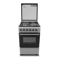 Gratus 50X50 Free Standing Cooker With Two Euro Burners And Two Hot Plate, Model- CRH522KTSS1