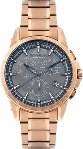 Quantum Mens Chronograph Gun Metal Dial Watch - TTG859.460