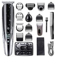 All In One Hair Trimmer For Men Beard Grooming Kit Electric Shaver Body Groomer Hair Clipper Facial  Nose Ear Trimmer Washable Lightinthebox - thumbnail