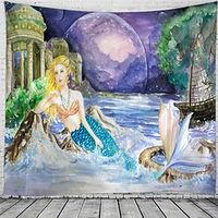 Painting Style Wall Tapestry Art Decor Blanket Curtain Hanging Home Bedroom Living Room Decoration Lightinthebox - thumbnail