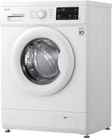 LG 7 Kg Front Load Washing Machine, 6 Motion Direct Drive Motor, White Color, Sleek Design, Smart Diagnosis - FH2J3QDNG0P